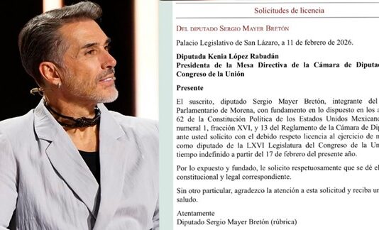 Sergio Mayer regresa con líos a la Cámara de Diputados