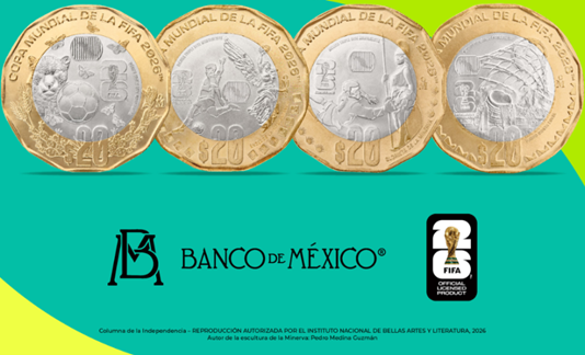 Acá las monedas mundialistas